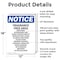Signmission Fragrance Free Area Perfumes, 12 in W x Rectangle, Aluminum OS-2PACK-NS-A-1218-V-12905 - alternate 2